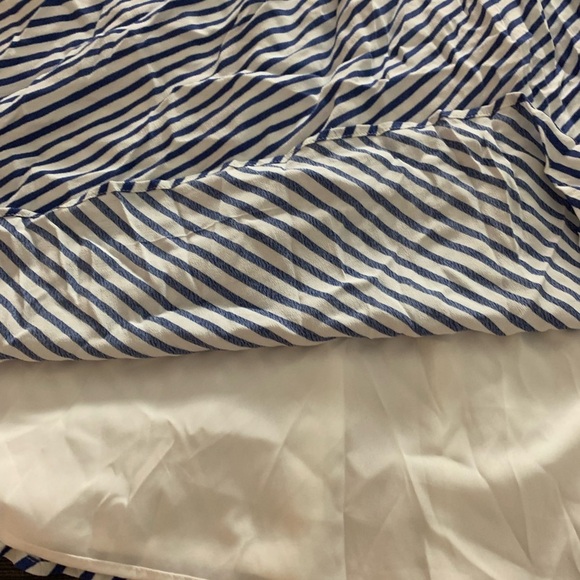 New Loft Casual Nautical Striped Mini Dress Sundress Sleeveless White Blue 14 - Picture 8 of 14